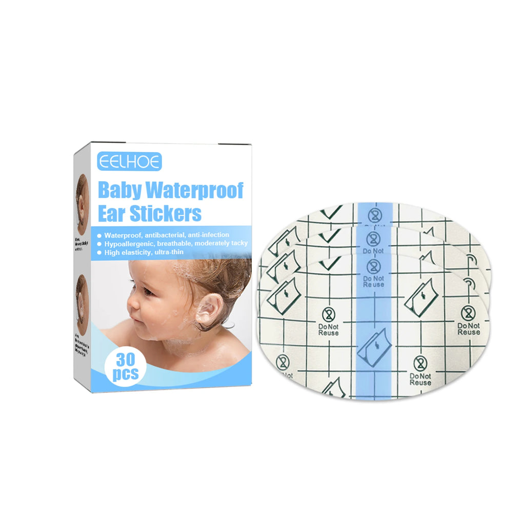 Baby Waterproof Ear Plugs Baby Swimming, Bathing, and Hair Washing Ear Protection Stickers Oasis Select 1pc