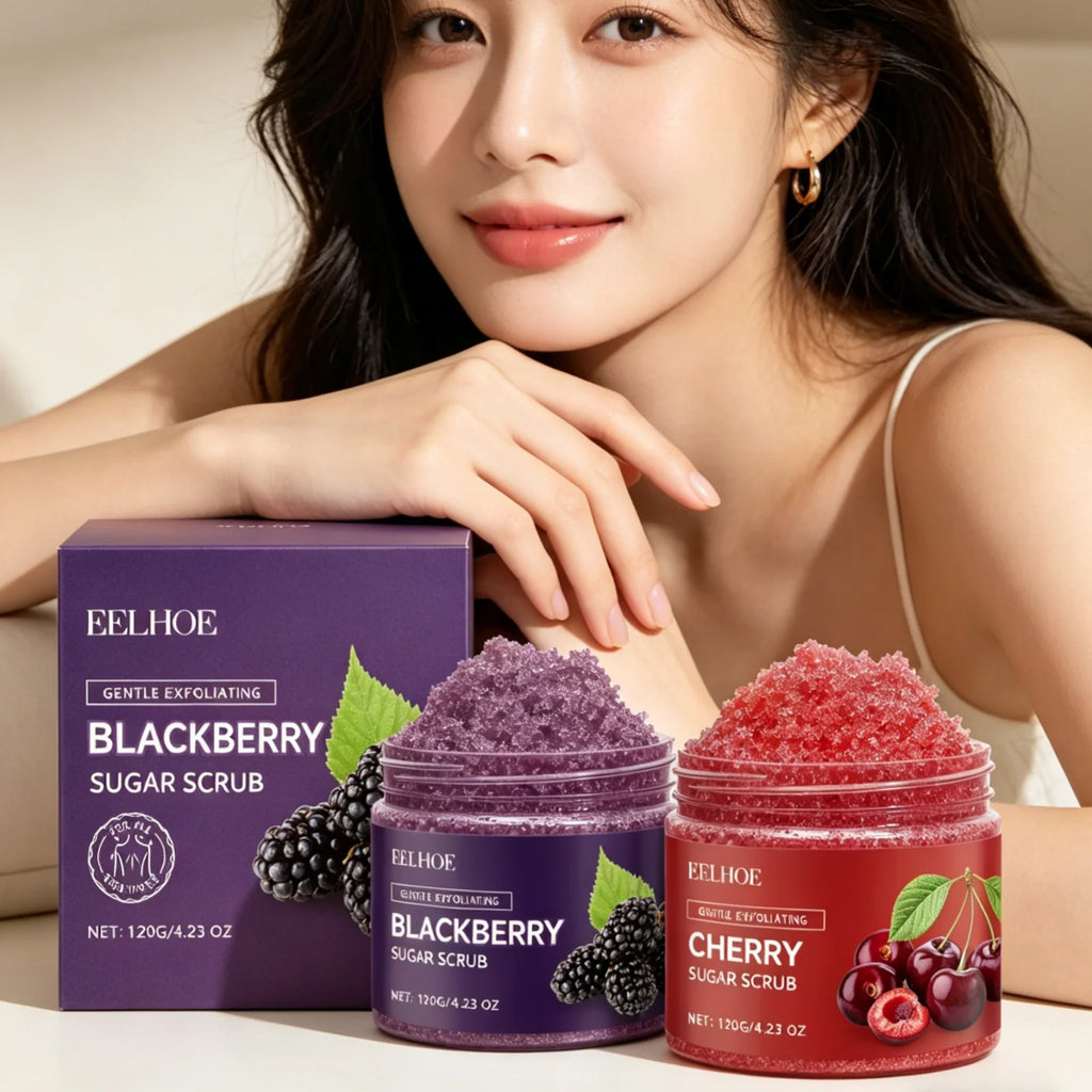 EELHOE Body Scrub Dead Skin Removal Smoothing Skin Brightening Deep Moisturizing Natural Ingredients Mild Exfoliating Scrub 120g Oasis Select