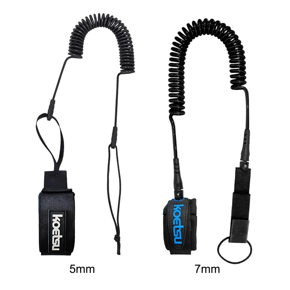 SUP Coiled Ankle Leash – Elastic TPU Paddle Board Surfboard Rope SUP Ankle Leash Oasis Select