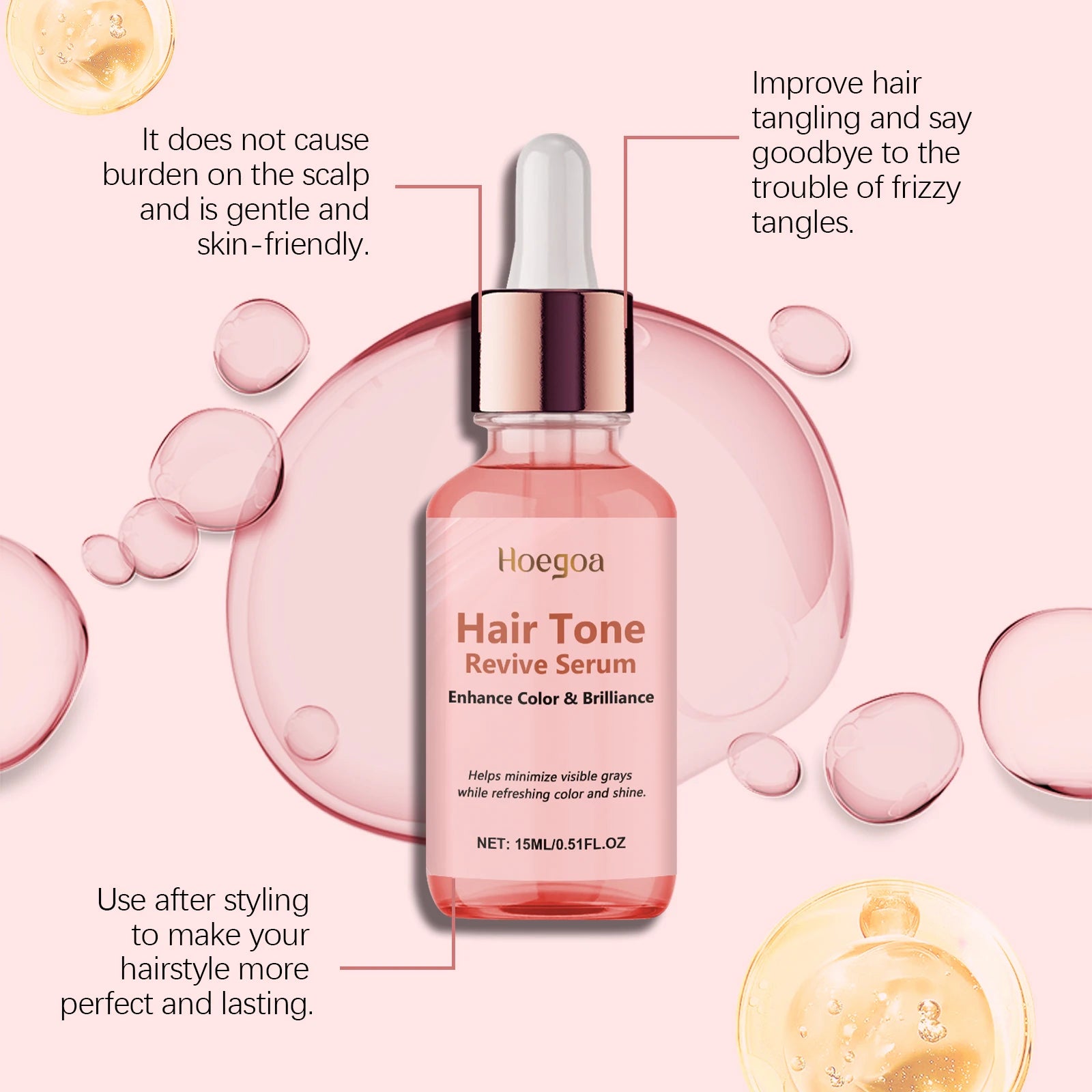 Smoothing Hair Serum – Shine, Nourish & Non-Greasy Essence Hair Care Serum Oasis Select