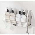 Wall-Mounted No-Drill Shoe Rack – Multi-Layer Slipper Organizer