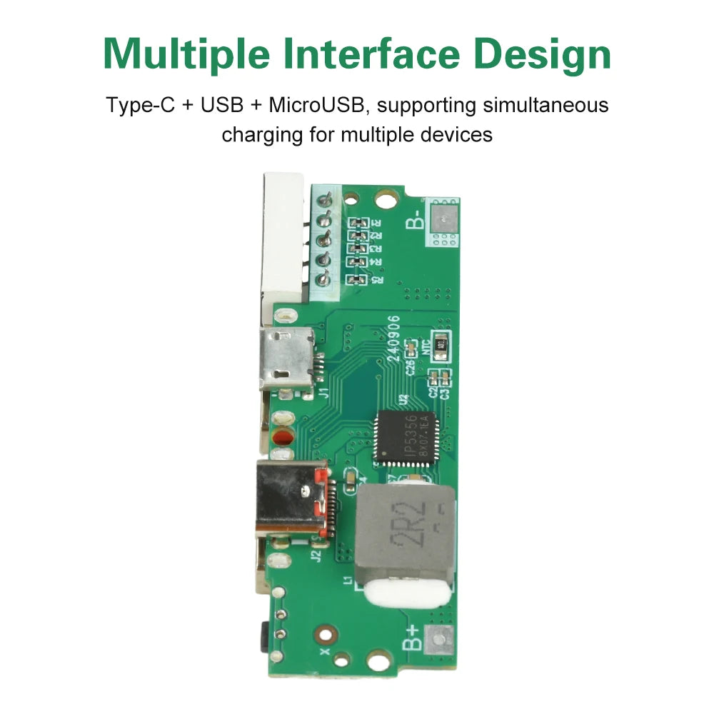 PD/QC/VOOC 2.5W Fast Charging Motherboard Power Bank DIY 3.7V Ternary Lithium Battery Motherboard Power Supply Circuit Board Oasis Select