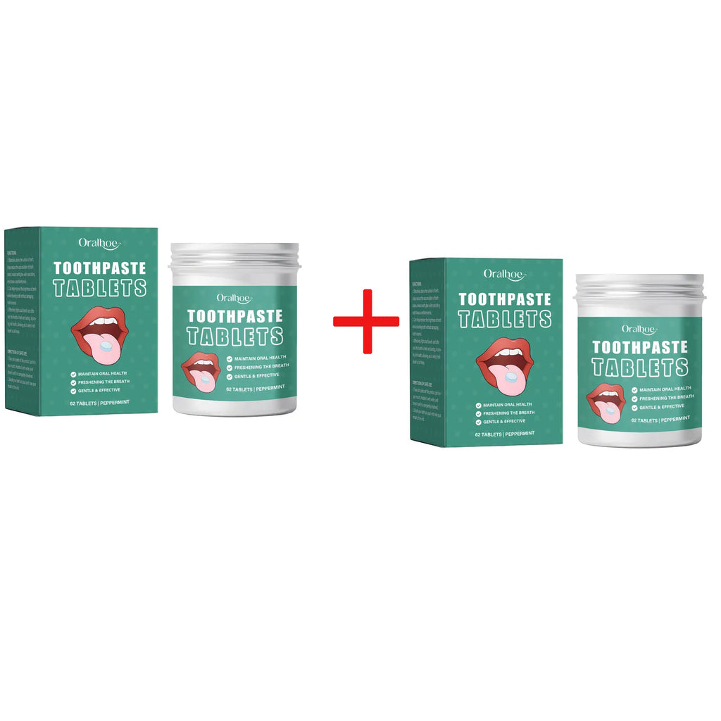 Jasmine Flavors Toothpaste Tablets Improve Bad Breath Remove Smoke Stains Fresh Mouthwash Oral Hygiene Solid Toothpaste Tablets Oasis Select 62pcs Boxedx2pcs