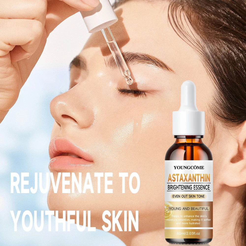 Astaxanthin Facial Essence Kit Collagen Hyaluronic Acid Moisturizing Rejuvenation Vitamin C Beauty Skin Care Face Serum 1/3pcs Oasis Select