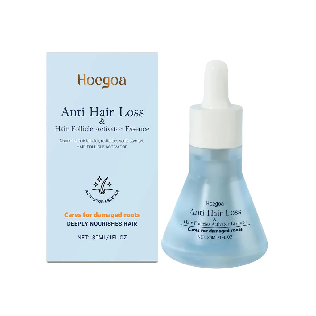 Anti-Hair Loss Breakage Nourishing Hair Serum Repairs Damaged Roots Follicles Moisturizes Scalp Smooth Silky Hair Care Essence Oasis Select 30ml boxed