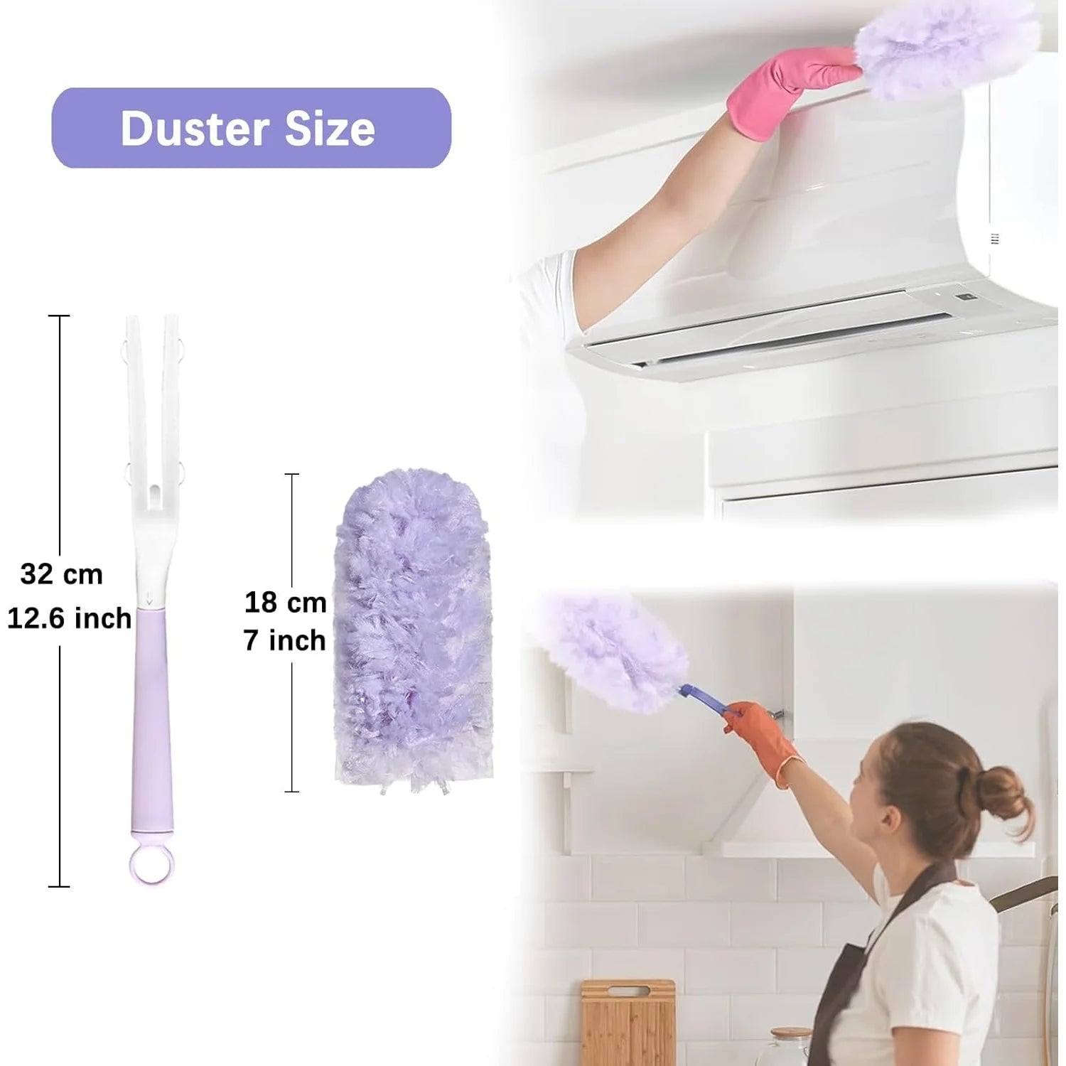 1 Set Multi-Surface Cleaning, Heavy-Duty Duster Refills with Fluffy Fibers,Dusting Tool, Suitable for Windows,Electronic Devices Oasis Select