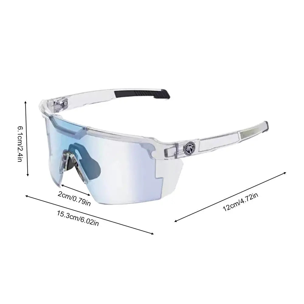 1pc New Outdoor Cycling Sunglasses Men Bike Glasses Sports Hiking Mountain Climbing Women Bicycle Glasses UV400 Goggles Oasis Select Blue