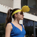 Novelty 3D Palm Sun Hat Funny Hand Shape Sun Visor Unisex Sun Shield For Outdoor Stadium Spectator Beach Concert Party Travel Oasis Select YELLOW