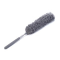 Retractable Duster Stainless Steel Long Handle Dusting Brush Car Household Cleaning Tools Microfiber Dust Brush Oasis Select Gray