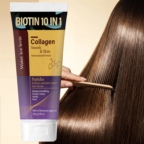 10-in-1 Biotin Hair Mask - Keratin & Collagen Infused, Intense Smoothing for All Hair Types Oasis Select