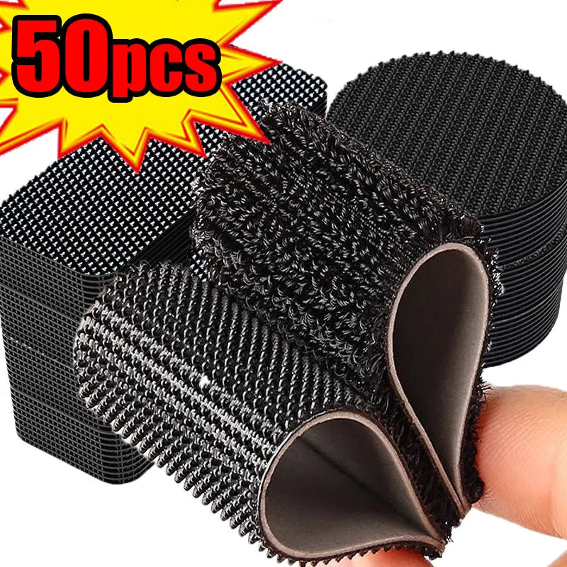 Velcro Tape Super Strong Adhesive Velcro Strap Scratch Velcro Sticker Strip Attaches Cable Organizer DIY Carpet Fasteners Auto Oasis Select