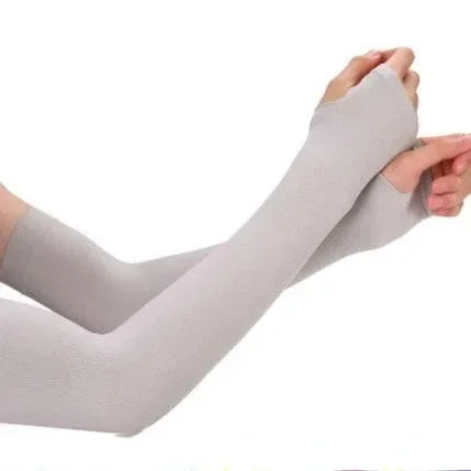 1/2pair Unisex Arm Guards for Men Women, Sleeve Warmers, Sports Sleeves, UV Sun Protection, Hand Cover, Support, Running Fishing Oasis Select 1pair grey-B