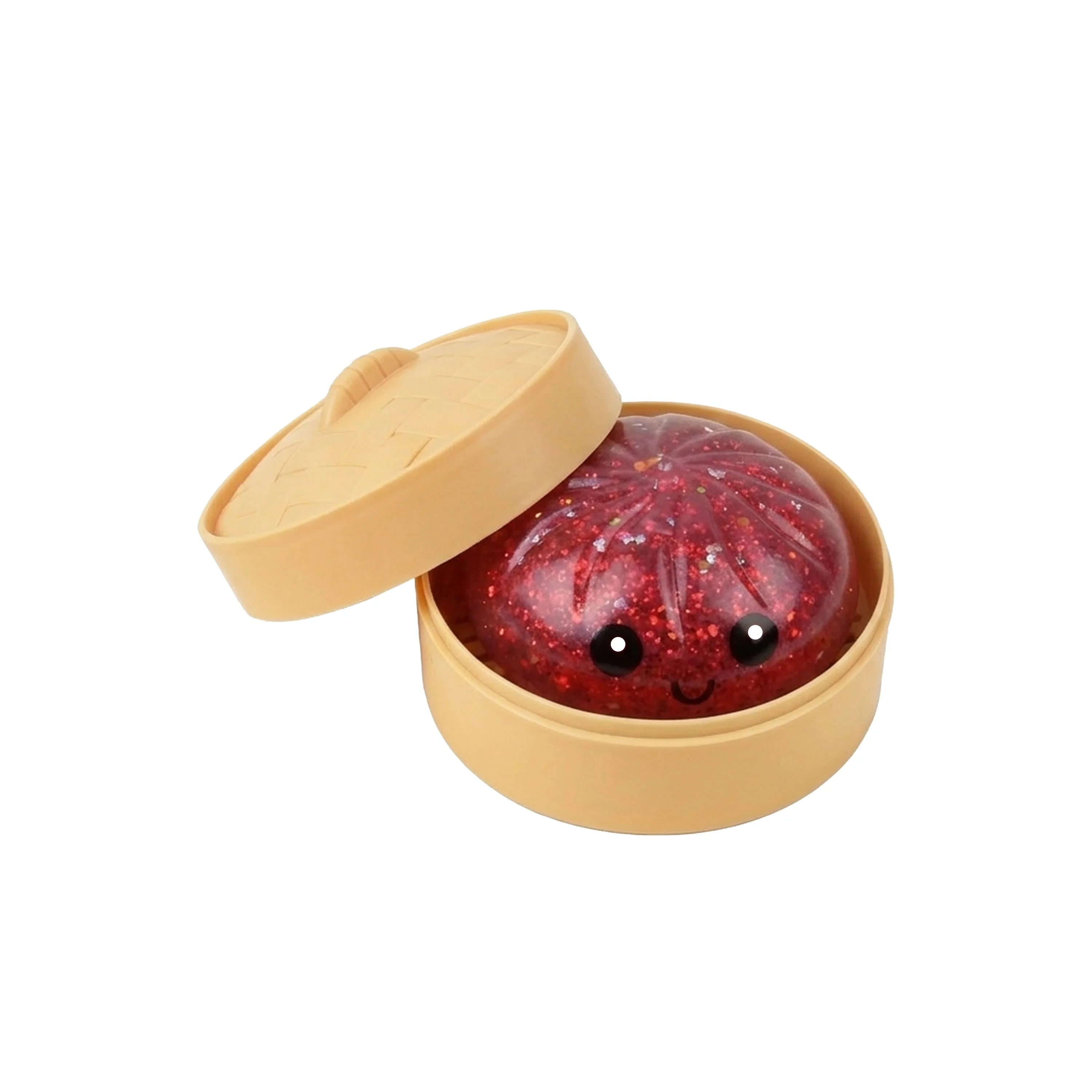 Colorful Crystal Steamed Bun Squeeze Toy Reusable Fun Stress-Relief Slow Rebound Flash Dumpling Desktop Decoration Party Gifts Oasis Select B04