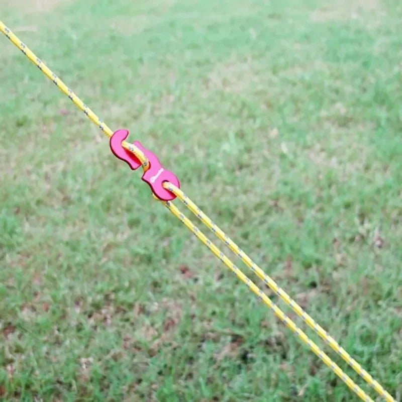 4 Sets Reflective Tent Ropes with Quick-Adjust Buckles – Windproof, High-Strength & Night Visible for Camping Safety Oasis Select