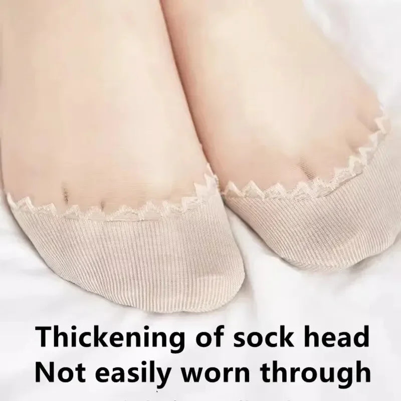 10/20pairs womens anti-slip cotton socks, sweat absorbing anti-slip cotton bottom stretch socks Oasis Select