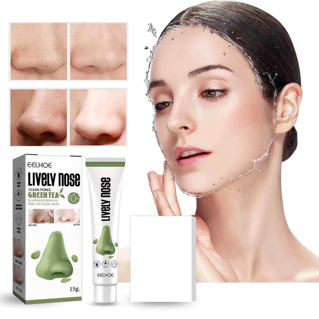 Blackhead Removal Nasal Peel Mask Cleaning Pores Exfoliation Nose Patches Oil Control Smoothing Anti Clogged Skin Cleansing Care Oasis Select