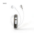 Mini Bluetooth Headset Neckband Earbuds BT 5.4 Stereo Headsets Rechargeable Audio-Assisted Earphone Sound Amplifiers Headphones Oasis Select White
