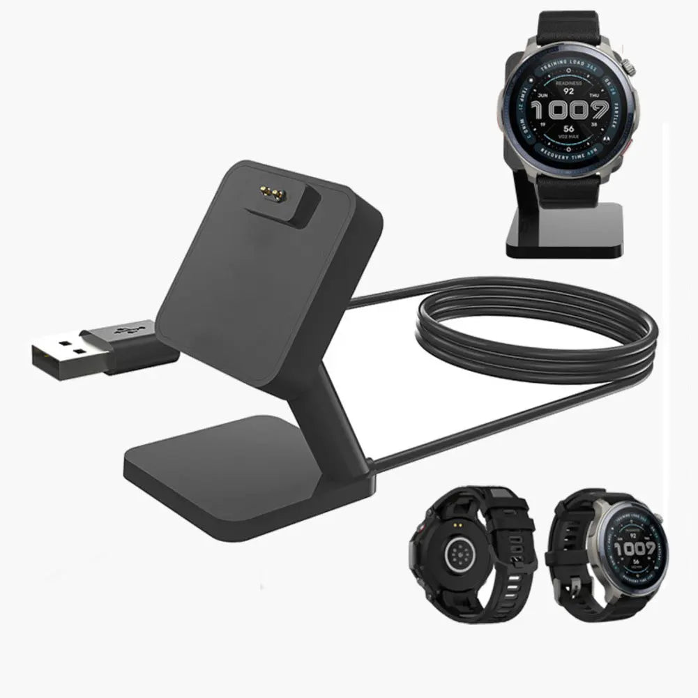 Smartwatch Charging Dock for Amazfit Balance A2286 Replacement Charger Stand Featuring USB Cable for Effortless Charging Oasis Select