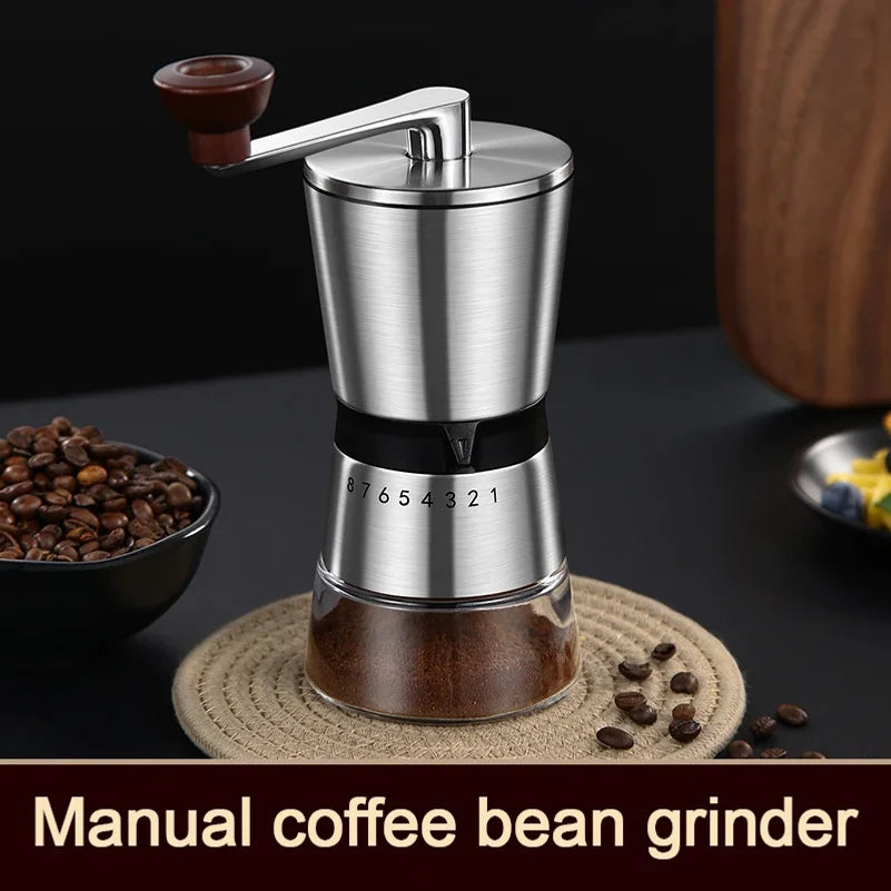 Manual Ceramic Coffee Grinder – Adjustable Hand Crank Mill
