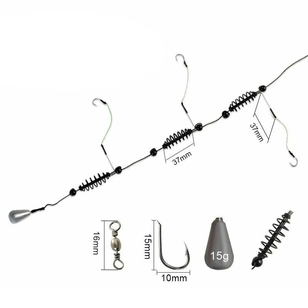Fishing Hook Artificial Lure Bait Cage Set Fish Feeder Baitholder Anzol Peche Catfish Jig Carp Fishing Tackle 15/20/25/30/35/40g Oasis Select