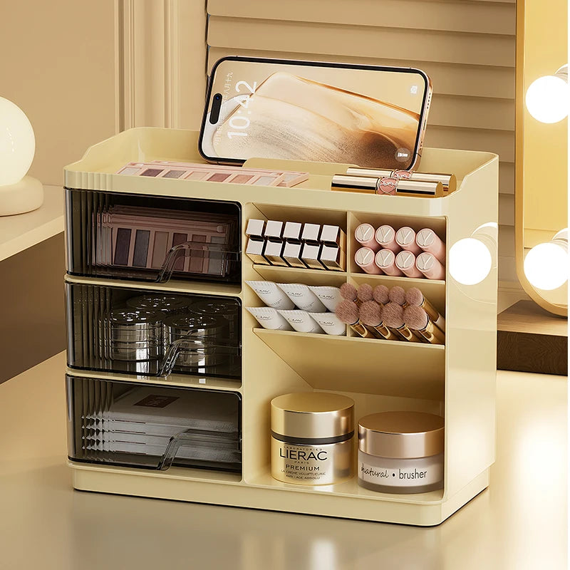 Makeup Organizer with Drawers for Vanity, Spacious Cosmetic Display Case, the Perfect Storage Solution for Your Beauty Essential Oasis Select