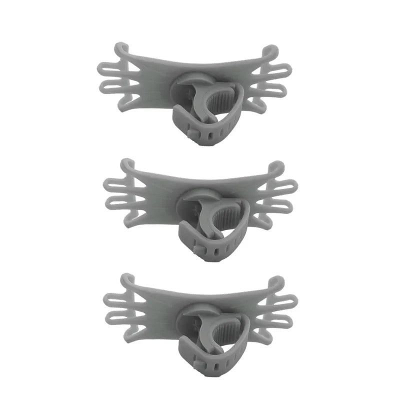 1/2/3pcs Rotatable Mobile Phone Bicycle Motorcycle Holder Bike Safe Bracket Silicone Support Silicone Pull Type Phone Stand Oasis Select 3pcs Grey