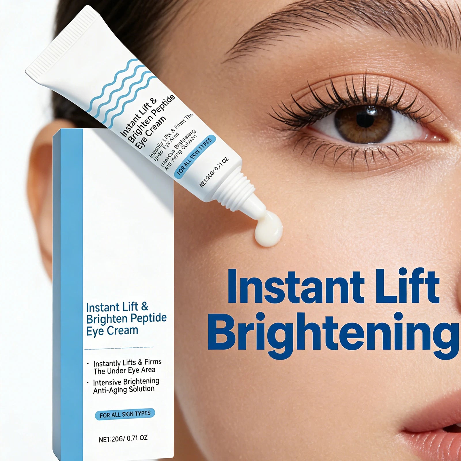 Peptide Eye Cream – Hydrating, Firming & Brightening | 20g Eye Cream Oasis Select