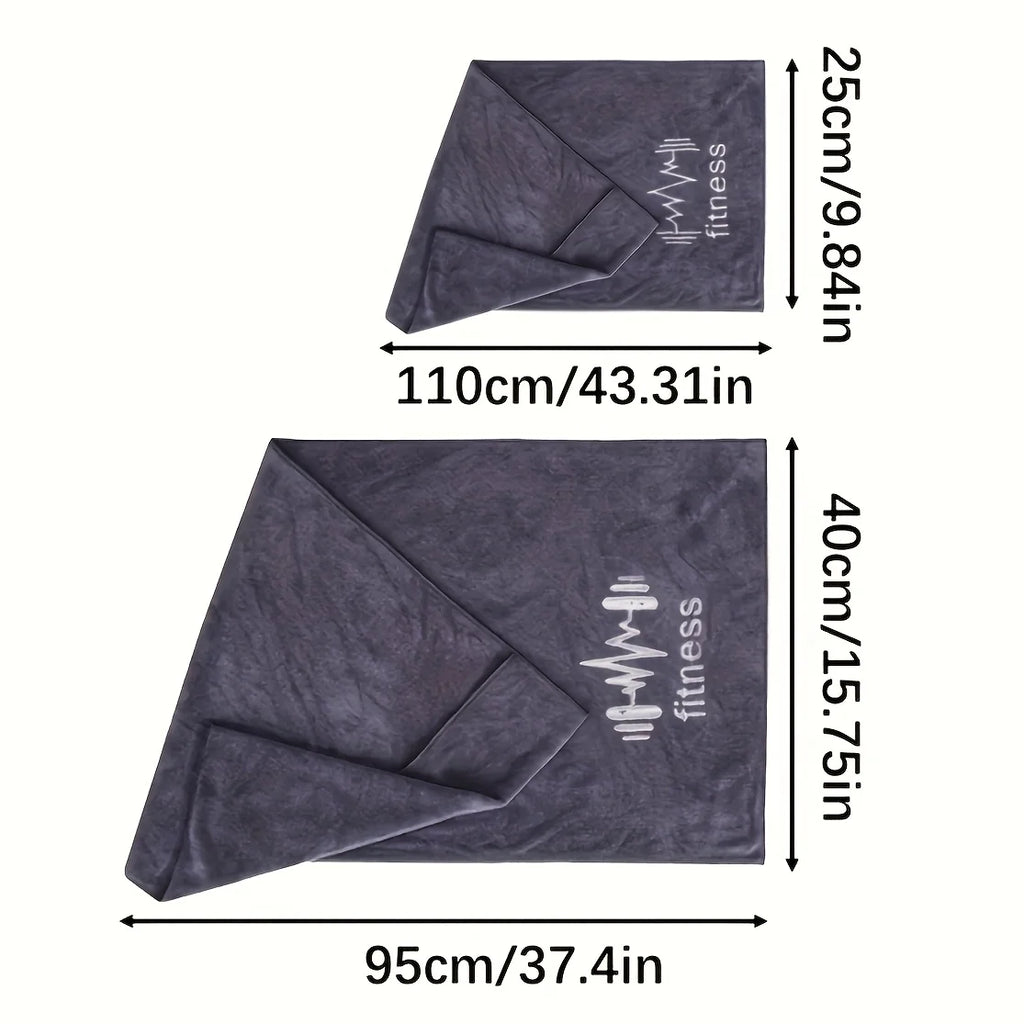Super absorbent sports towel suitable for men and women - embroidered, quick drying fitness towel with sleeve cover Oasis Select