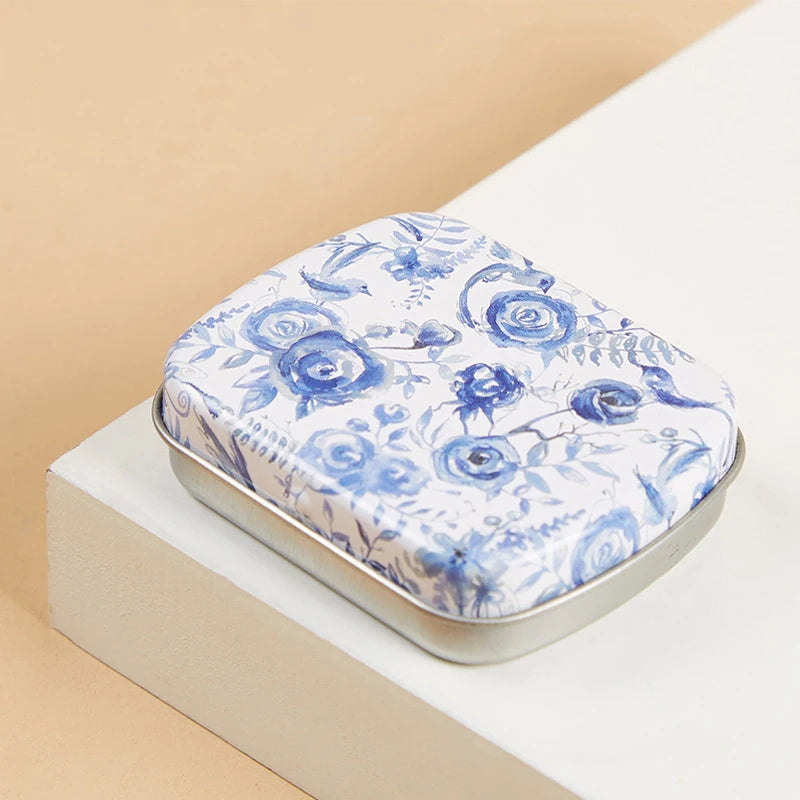 Mini Tin Box Metal Hinged Empty Tins With Lid Portable Rectangular Small Storage Container Candy Pill Cases For Home Organizer Oasis Select