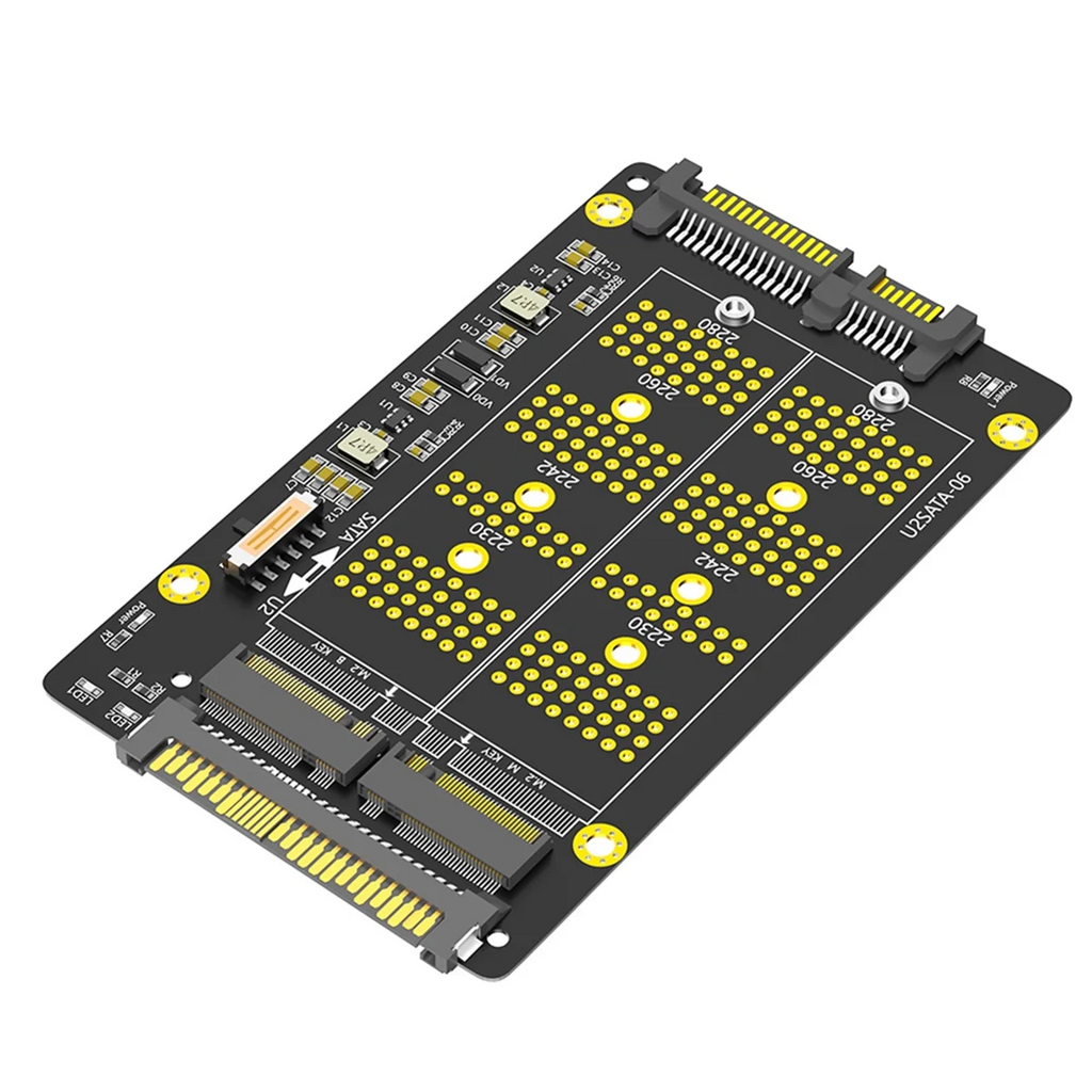 2 in 1 Combo M.2(NGFF) NVME PCI-E SSD to U.2 SFF-8639 & M.2( NGFF) SATA SSD to SATA Adapter Oasis Select Default Title