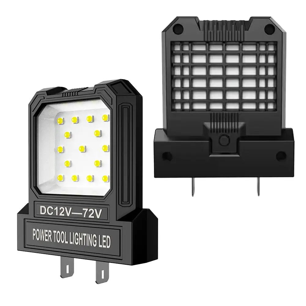 Portable LED Work Light – Power Tool Battery Adapter 12V–85V