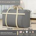 Extra Large Moving Packing Bags Household Quilt Storage Bags Clothes Organizer Luggage Bag Waterproof Moisture Proof Oasis Select XL Gray