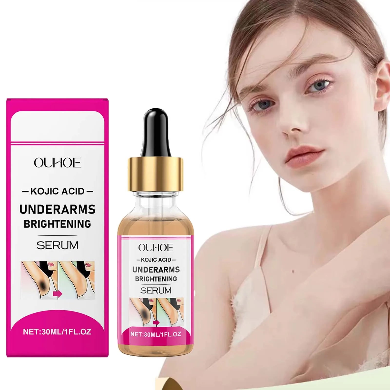 Kojic Acid Brightening Serum – Underarms, Knees & Body Body Brightening Serum Oasis Select
