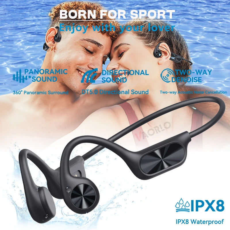 Bone Conduction Wireless Headphone IPX8 Waterproof Swimming Headset Bluetooth 5.4 32GB RAM MP3 Player HIFI Music Sports Earphone Oasis Select