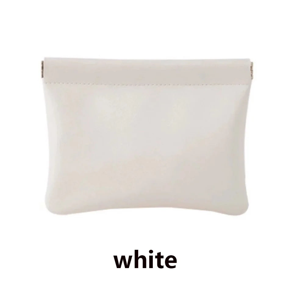 PU Leather Waterproof Storage Bag | Cosmetic & Jewelry Organizer Cosmetic Storage Bag Oasis Select White G959C 10cm*15cm