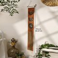Handwoven Sun and Moon Cactus Tassel Tapestry Simple Studio Bedroom Living Room Background Wall Decoration Wall Decor Oasis Select M01588