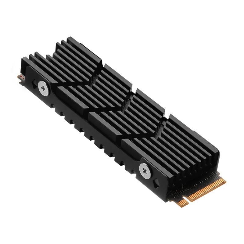 M.2 2280 NGFF/NVME SSD Heatsink Aluminum Heatsink with Silicone Thermal Pad Solid State Drive Radiator PC Accessories Oasis Select F Black China Mainland