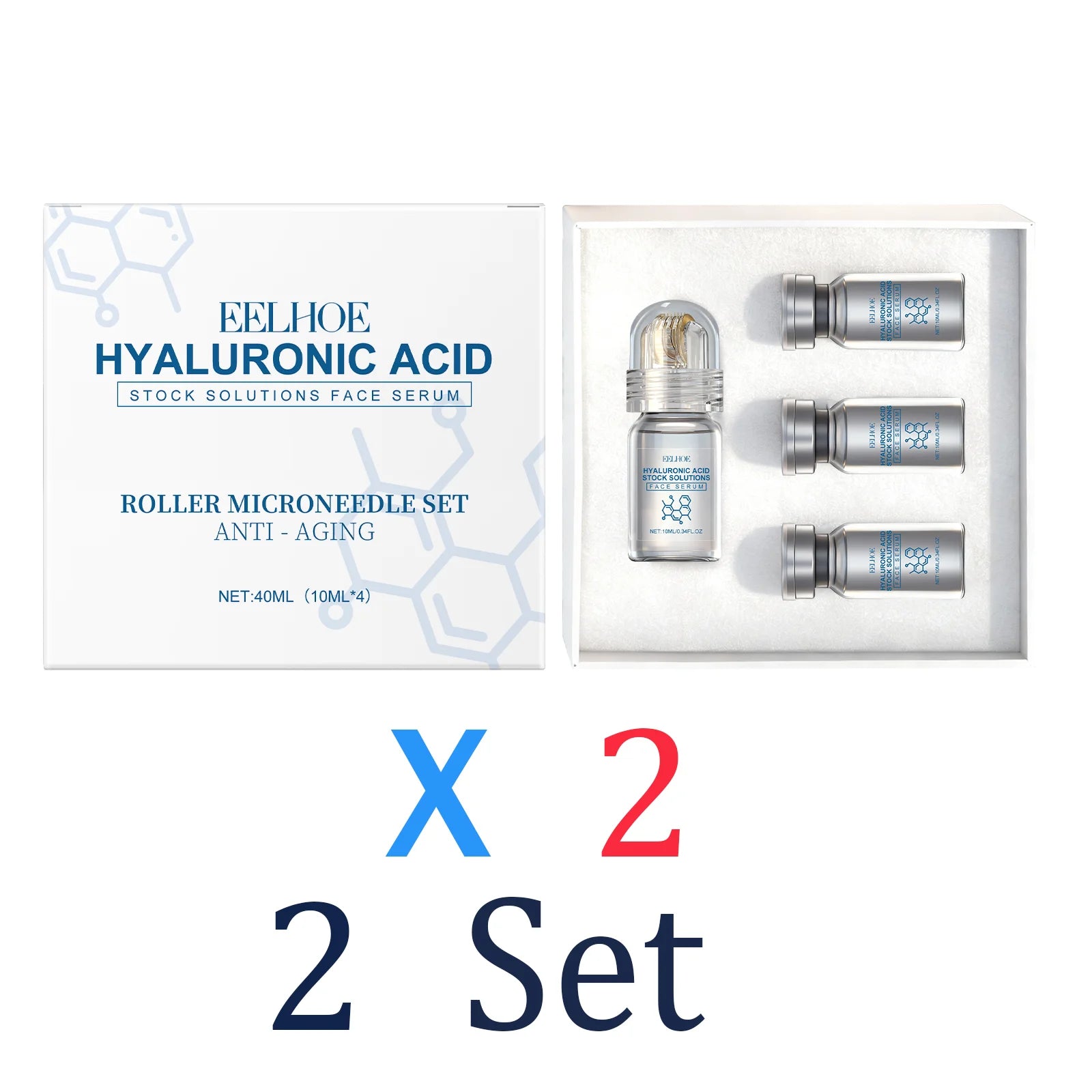 Niacinamide Microneedle serum Facial serum Kit 0.25mm Moisturizing Skin nourishing Winter skincare Face Roller Day cream 30ml Oasis Select 2 Set