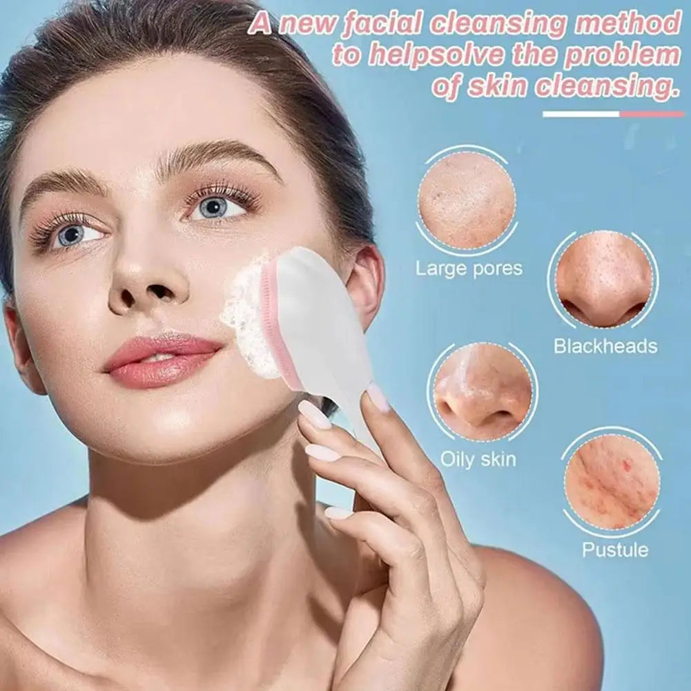 Silicone Face Scrubber & Exfoliator Brush – Deep Pore Cleanse Facial Cleansing Brush Oasis Select