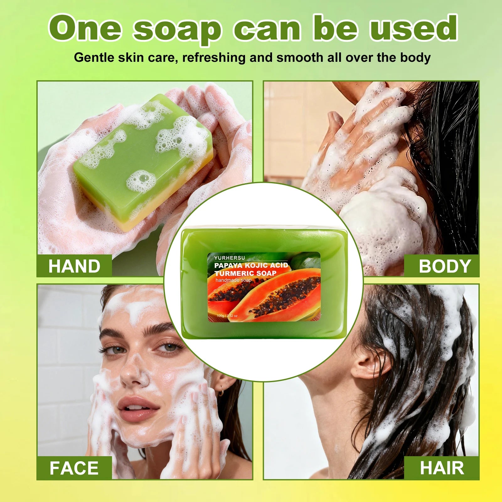 Papaya Essential Oil Handmade Soap – Brightening & Hydrating Handmade Cleansing Soap Oasis Select