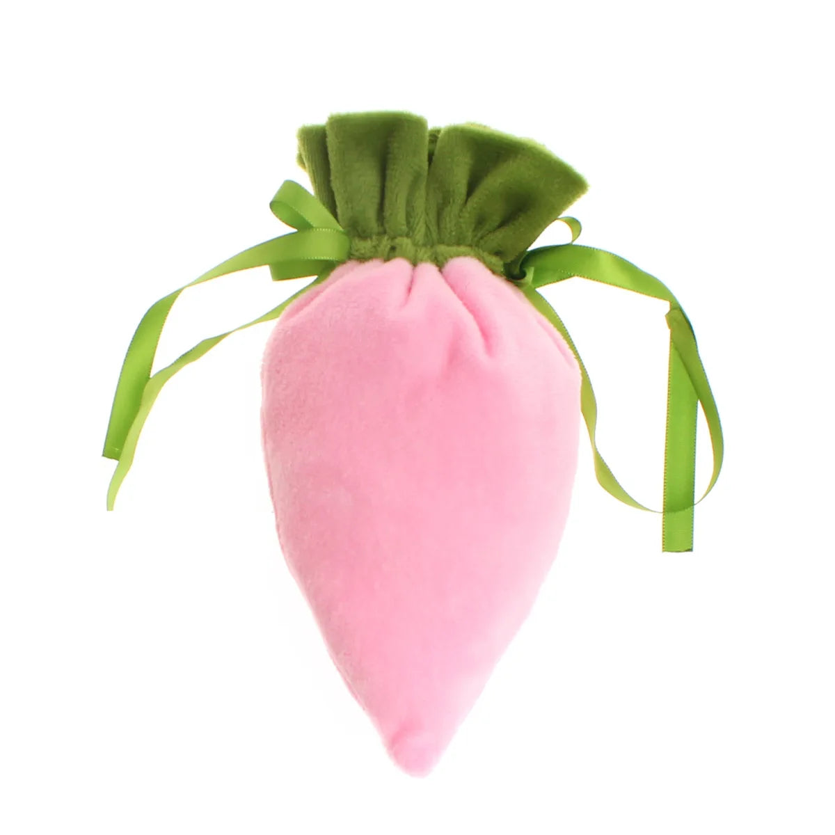 Easter Carrot Drawstring Gift Bag | Cute Velvet Candy Bag