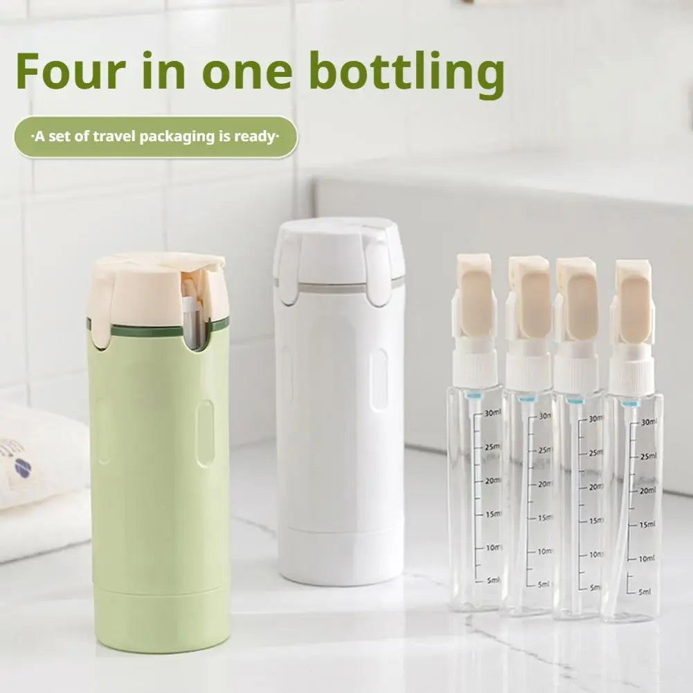 4-in-1 Leakproof Travel Dispenser Bottles – TSA-Friendly 30ml Travel Dispenser Bottles Oasis Select
