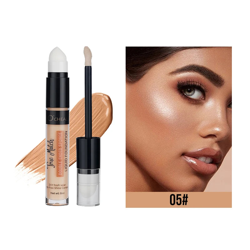 Waterproof Liquid Foundation Concealer Pen Cover Dark Spots Acne Marks Long Lasting Essential Beauty Tool Makeup Pencil Oasis Select 05