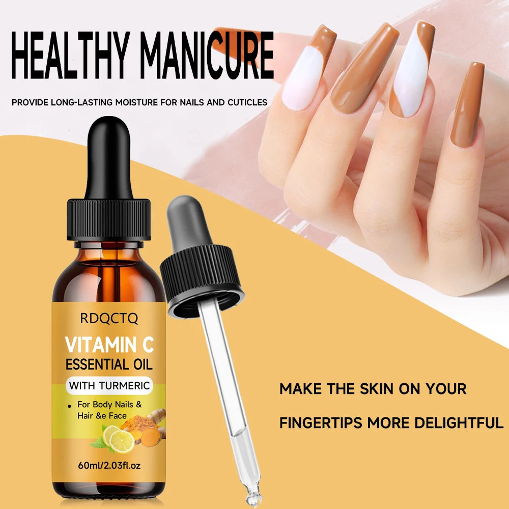 Turmeric & Vitamin C Leave-In Hair Oil – Frizz & Shine 40/60ml Leave-In Hair Oil Oasis Select