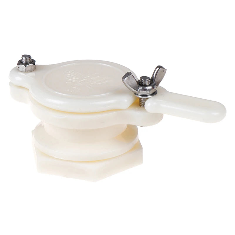 Plastic Honey Gate Valve Honey Extractor Flow Port Gardening Bee Honey Tap Oasis Select White