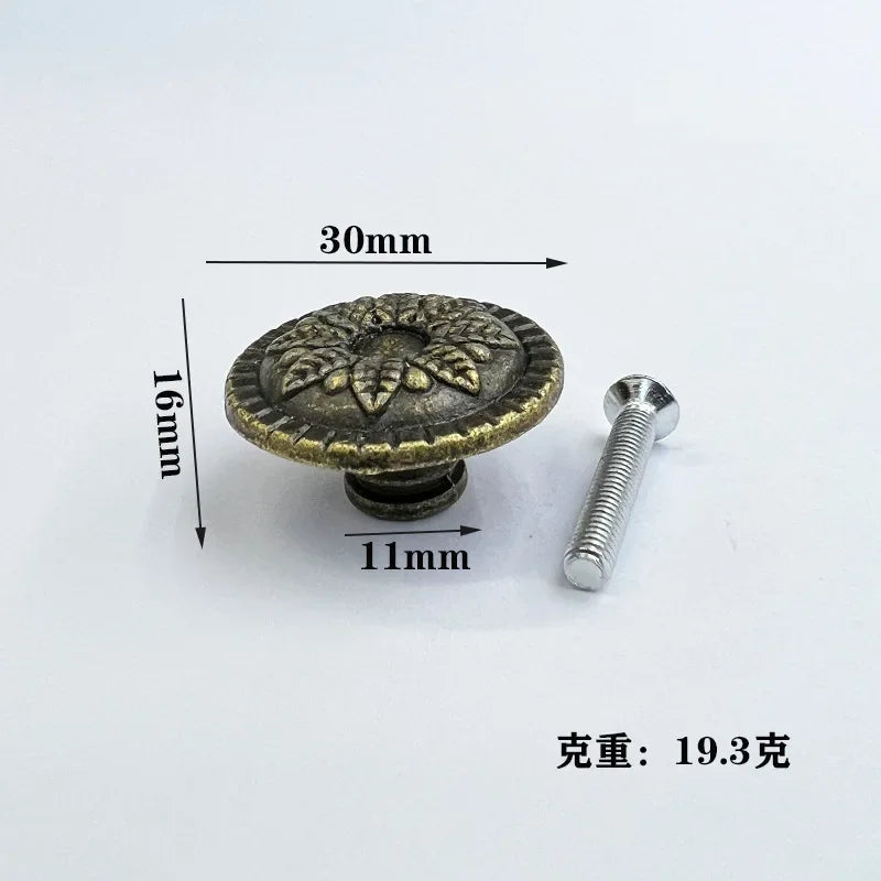 Antique Style Pull Handles Bronze Tone Retro Alloy Kitchen Drawer Cabinet Door Knobs Furniture Hardware Fittings