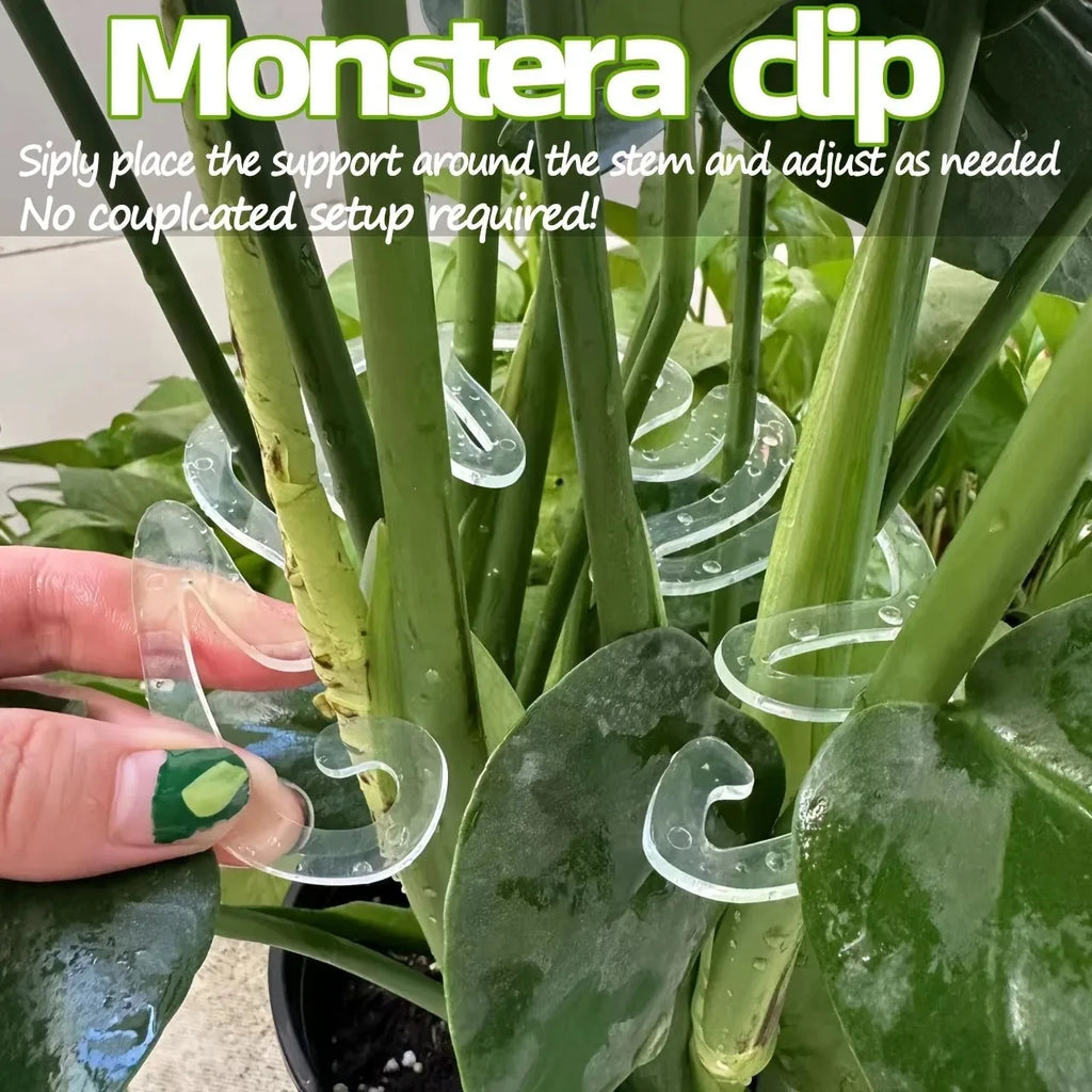 Monstera Shaped Plant Support Easy Installation Decorative Plant Stand Leaf Shape Plants Pole Sturdy Alloy Support Pile Garden Oasis Select