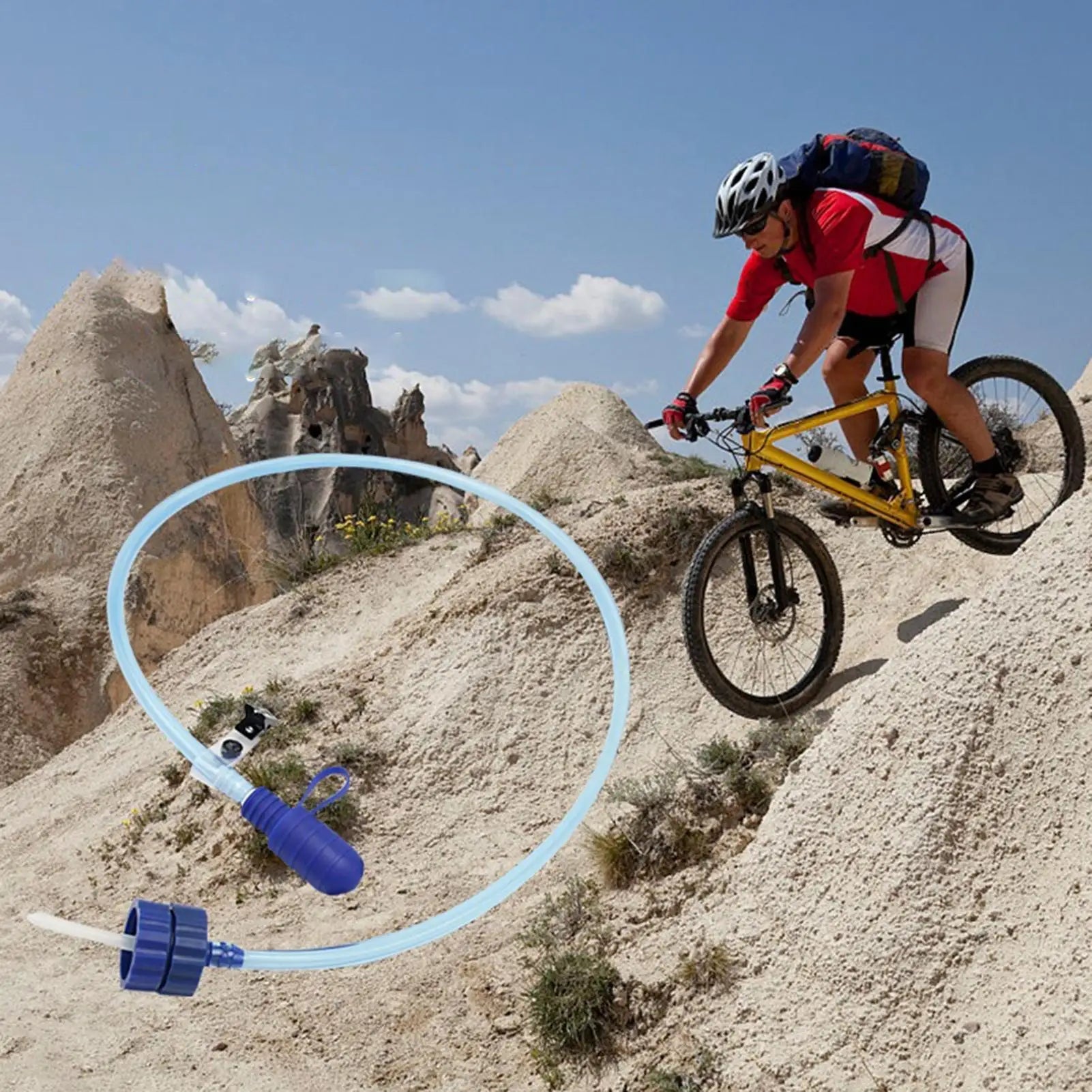 Water Bottle Drink Tube Hose Hydration System Drink Tube Kit Outdoor Hydration Pack Drinking Pipe for Backpacking Hiking Cycling Oasis Select