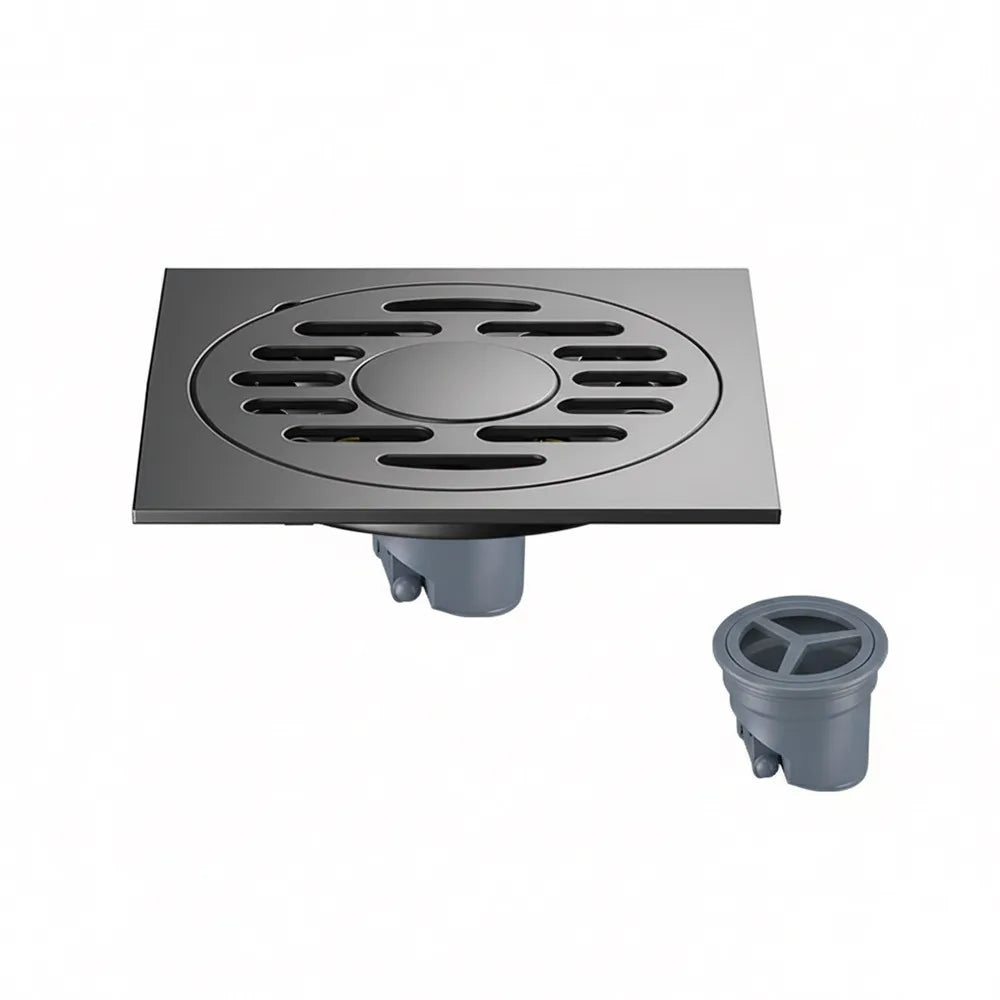 Stainless Steel Shower Floor Drain Grey Backflow Preventer Kitchen Sink Strainer Anti-odor Thickened Waste Drain Universal Oasis Select ABS-B
