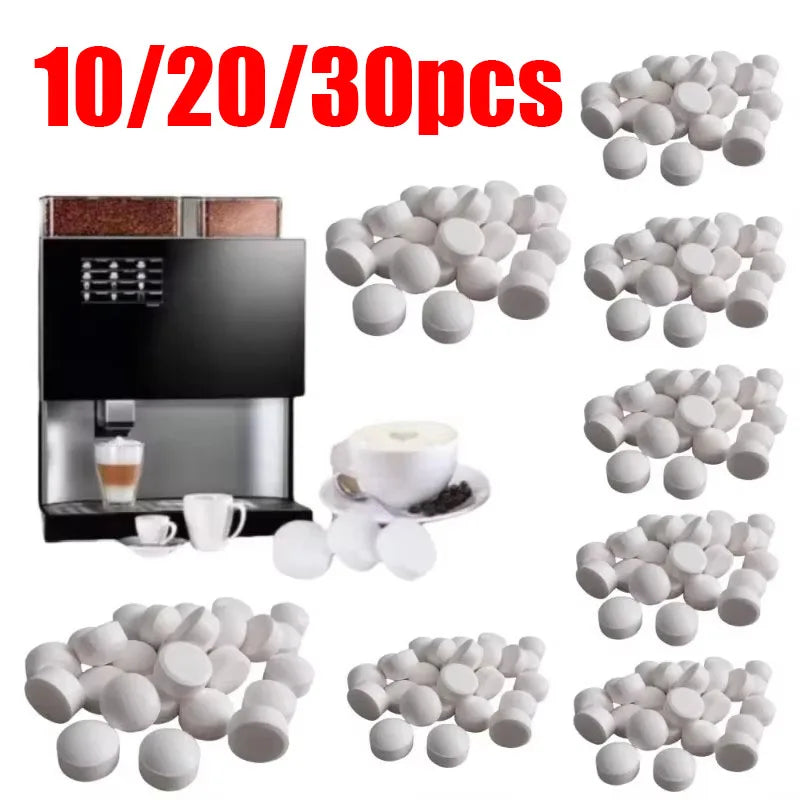 10/30/60pcs Coffee Machine Cleaning Tablets Coffee Machine Descaling Agent For Household Cleaning Coffee Machine Scale Cleaning Oasis Select